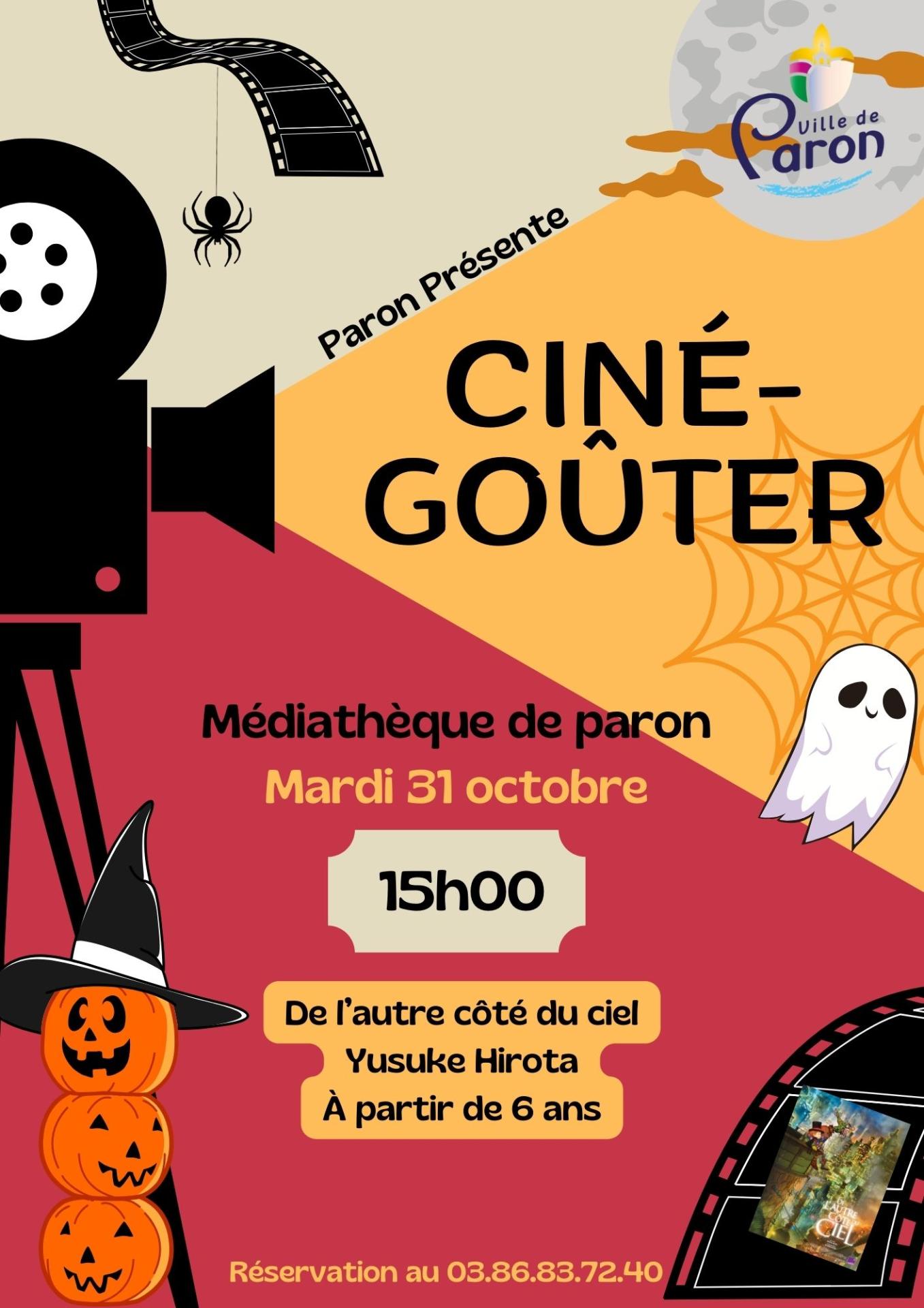 Ciné-goûter - Mardi 31 Octobre à 15h00