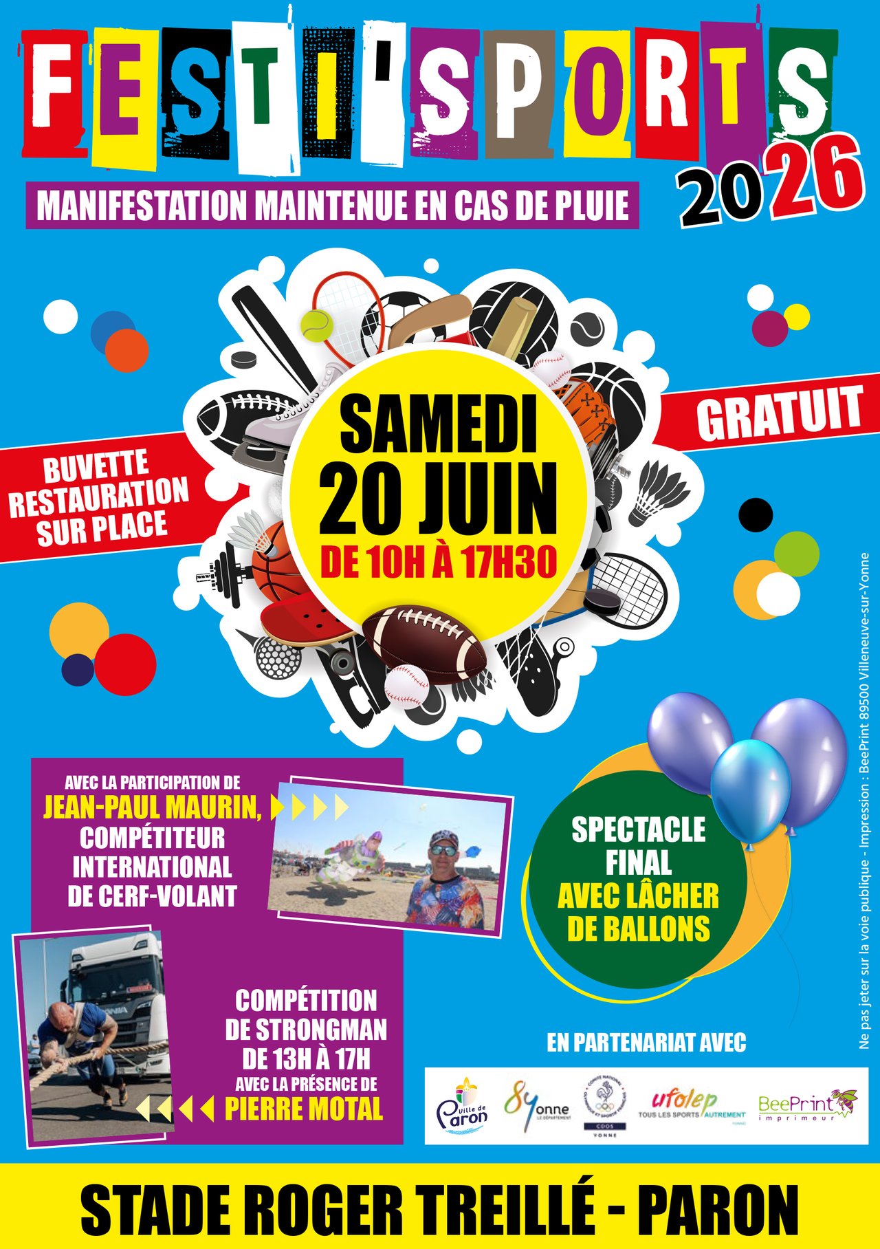 Save The Date : FESTI'SPORTS le SAMEDI 20 JUIN 2026