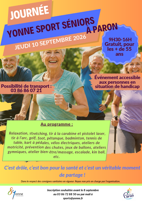 yonne sport séniors 2026