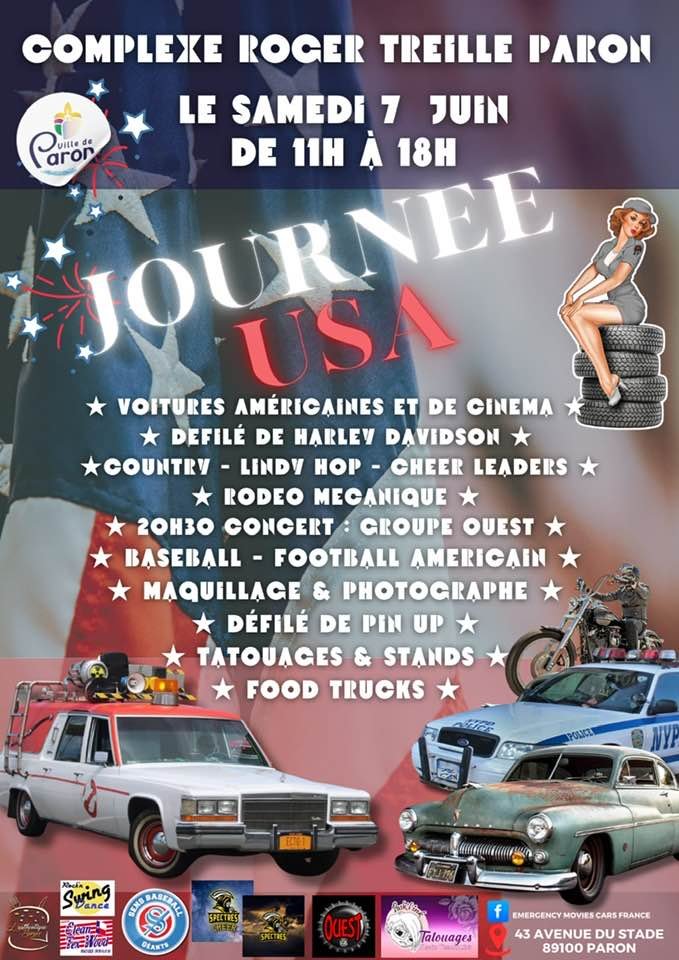 SAVE THE DATE ! GRANDE JOURNÉE AMÉRICAINE LE SAMEDI 7 JUIN 2025.