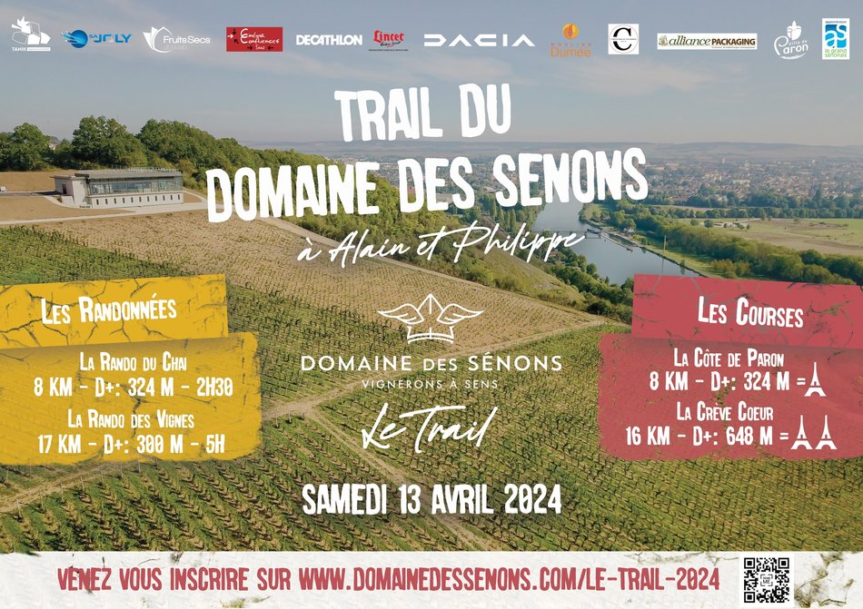 TRAIL DES SÉNONS LE SAMEDI 13 AVRIL 2024