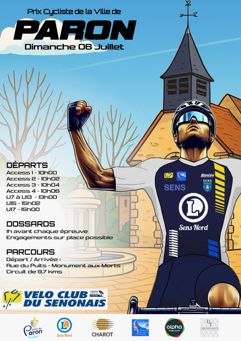 GRAND PRIX CYCLISTE DE LA VILLE DE PARON LE DIMANCHE 06 JUILLET 2025