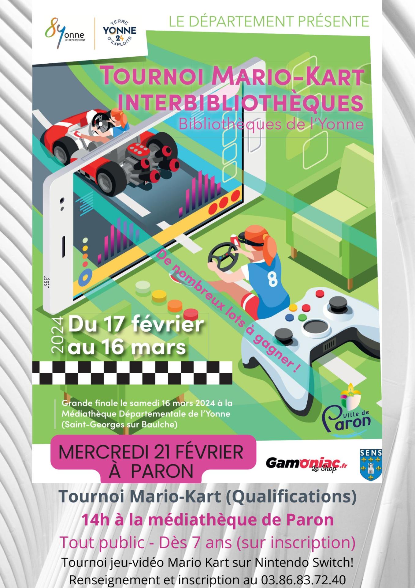 Grand tournoi Mario-Kart Interbibliothèques