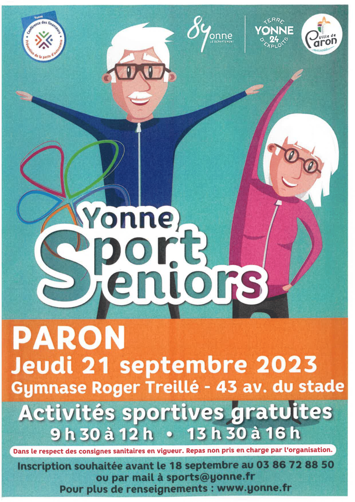 Yonne Sport Séniors - 21 Septembre 2023