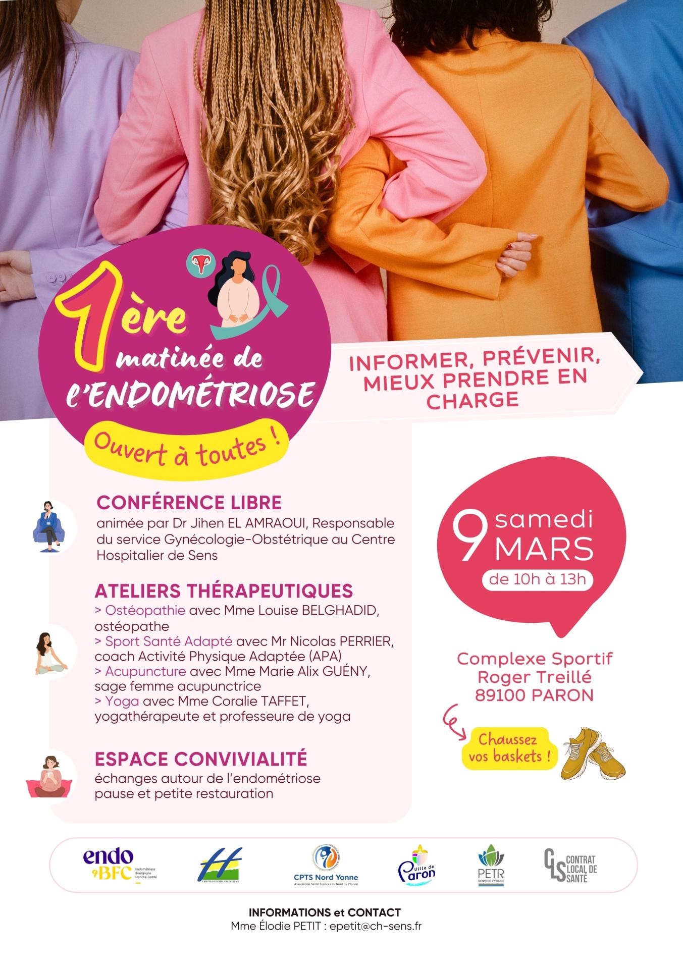 1ère matinée de l'endométriose - Samedi 9 Mars