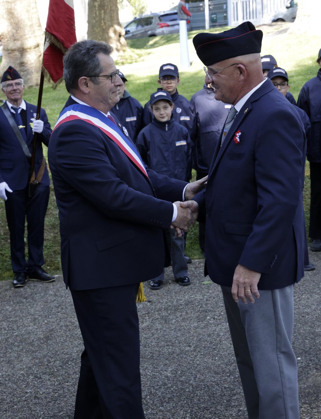 MÉDAILLE DE PATRIOTE DE L’UNION NATIONALE DE PORTES DRAPEAUX DE FRANCE POUR JEAN-FRANÇOIS BÉGUÉ