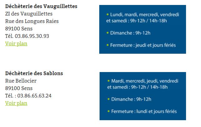 image horaires decheterie