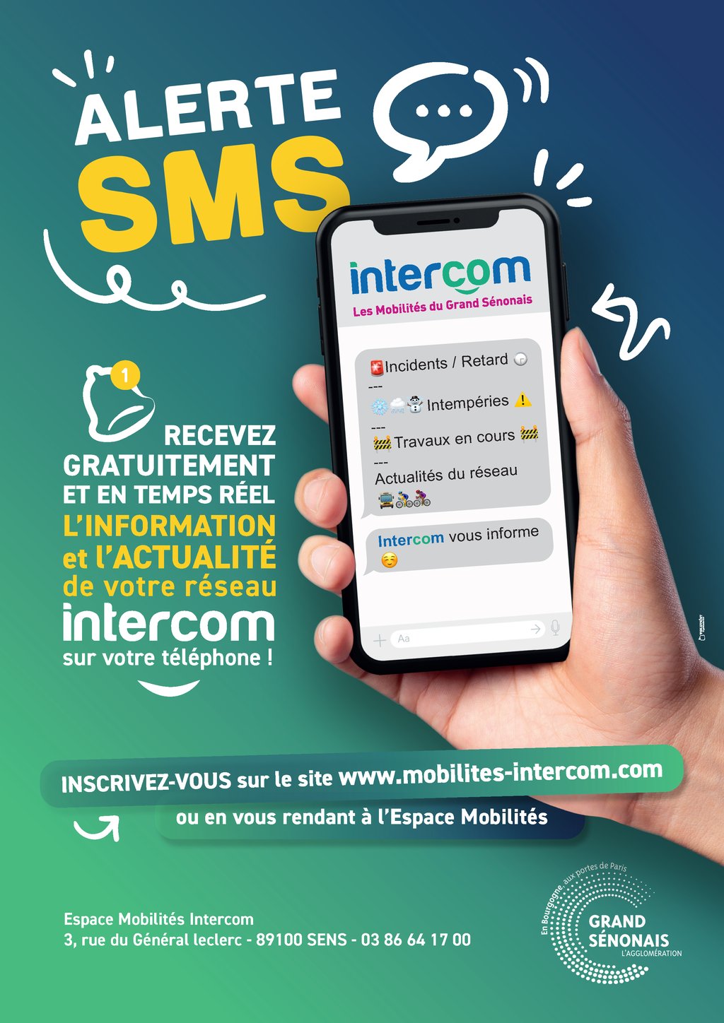 alerte sms intercom