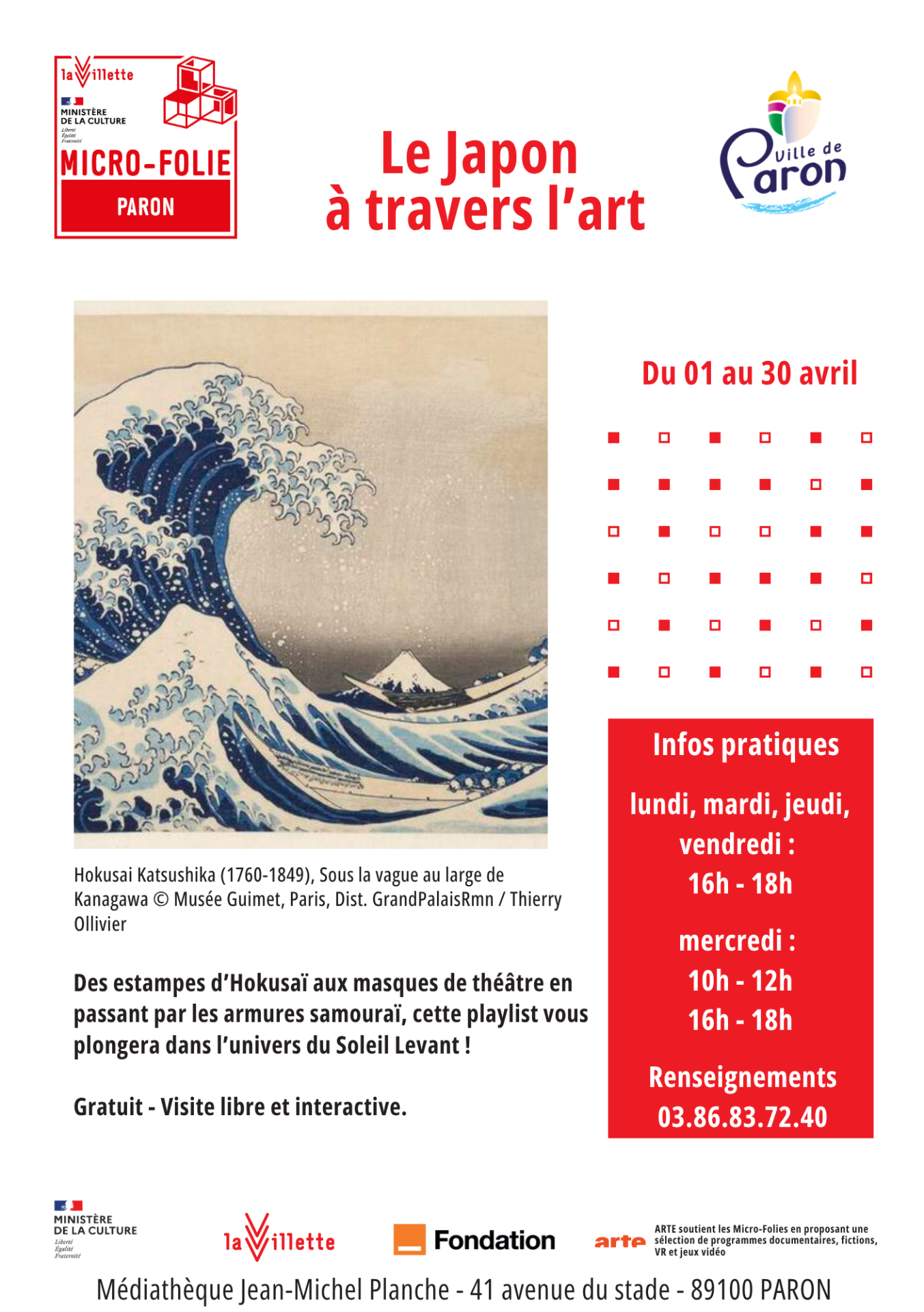 MICRO-FOLIE EN AVRIL, C'EST LE JAPON À TRAVERS L'ART