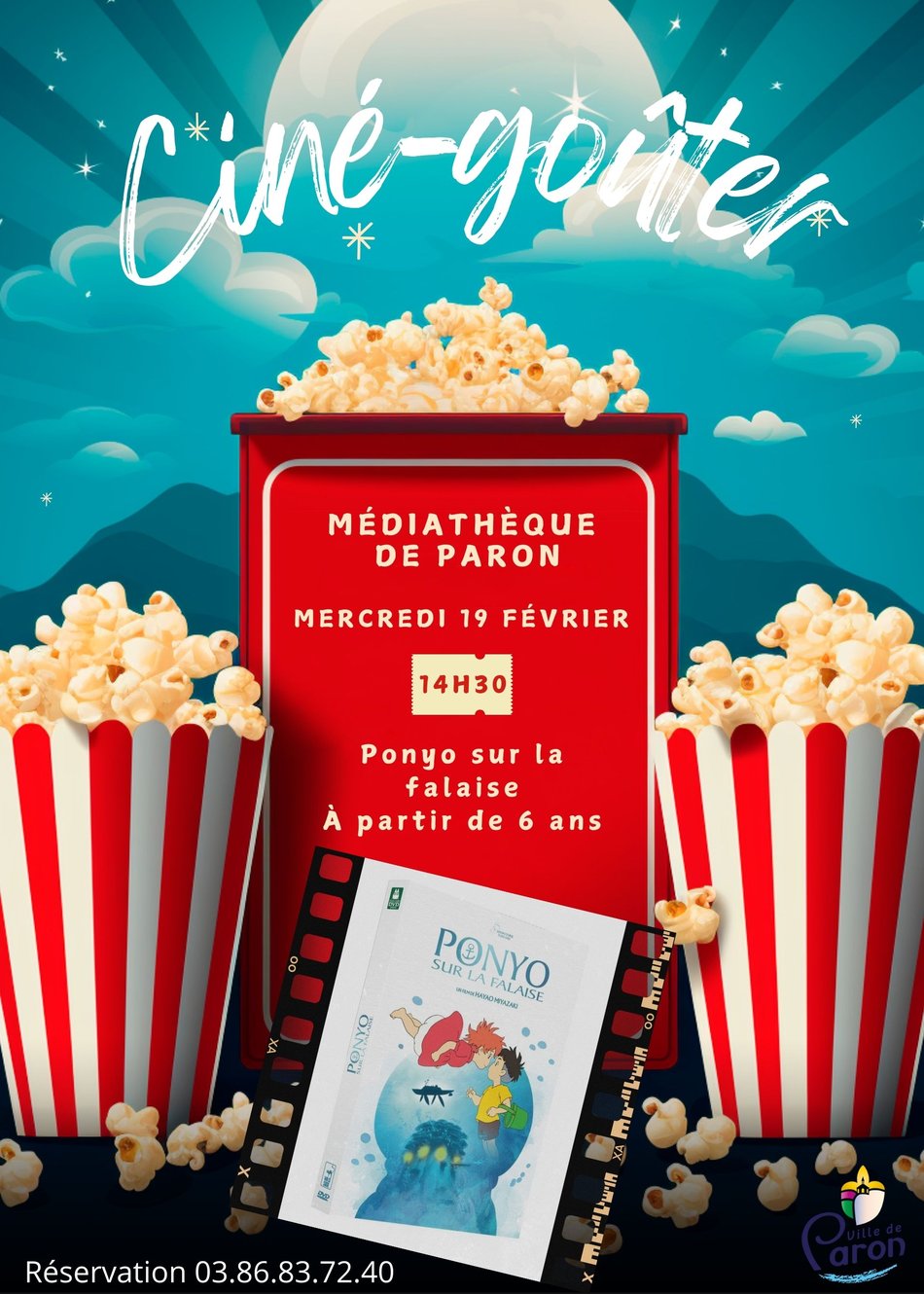CINÉ-GOÛTER À LA MÉDIATHÈQUE, MERCREDI 19 FÉVRIER
